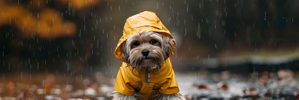 Perros en días de lluvia