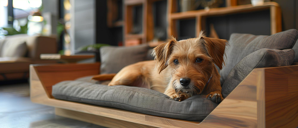Perro solo en casa